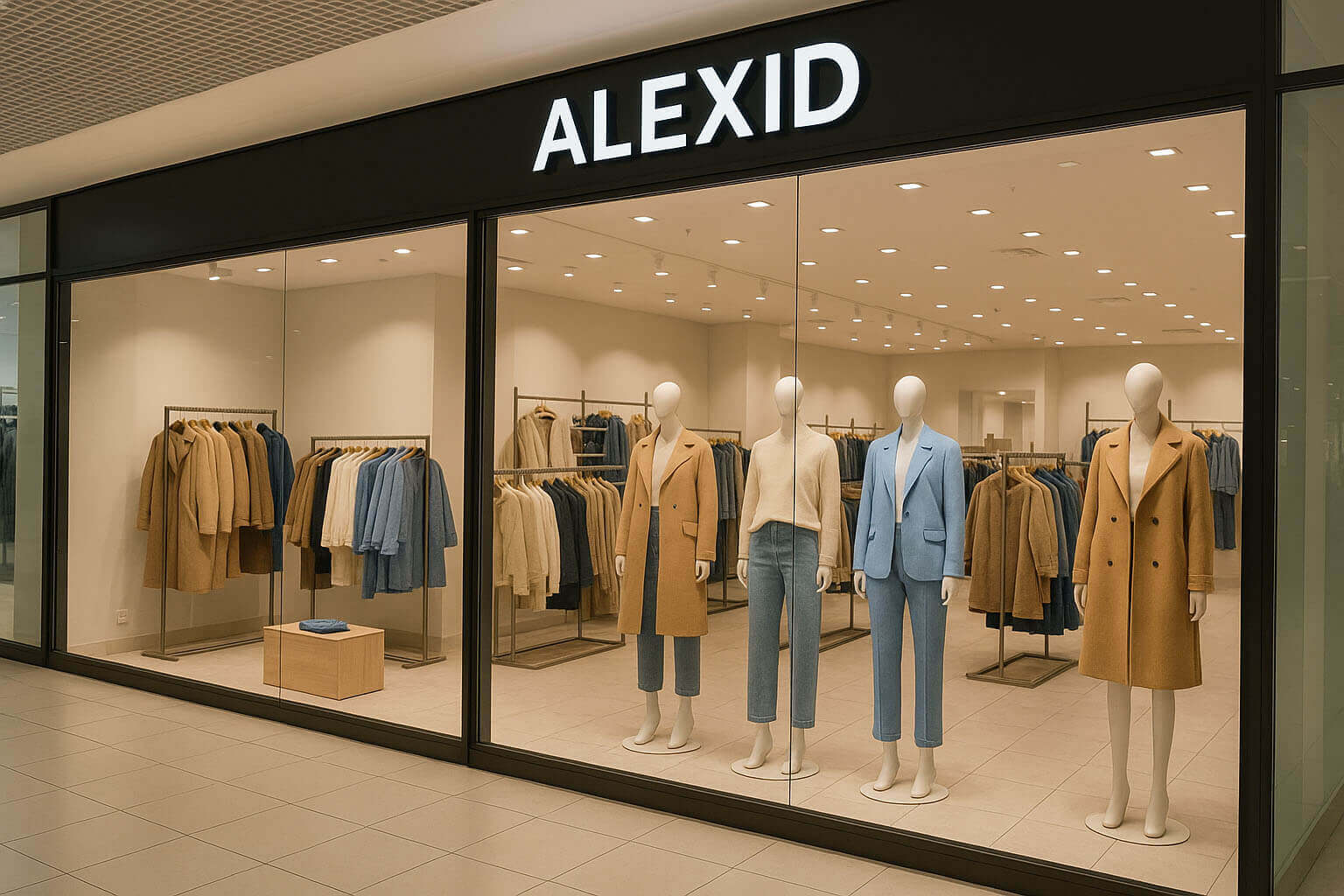 оформление витрин в тц